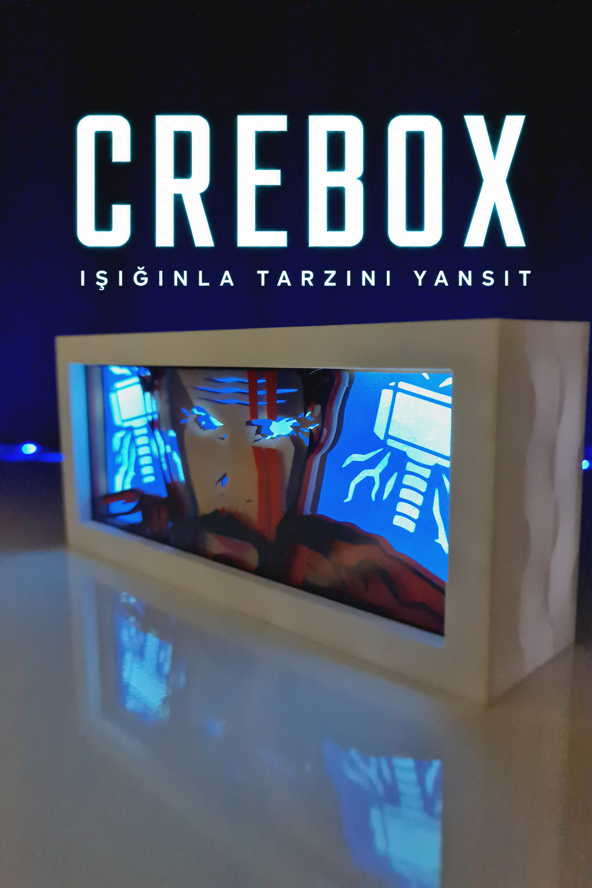 Crebox- Batman - Işıklı Dekoratif Çerçeve (Kopya)
