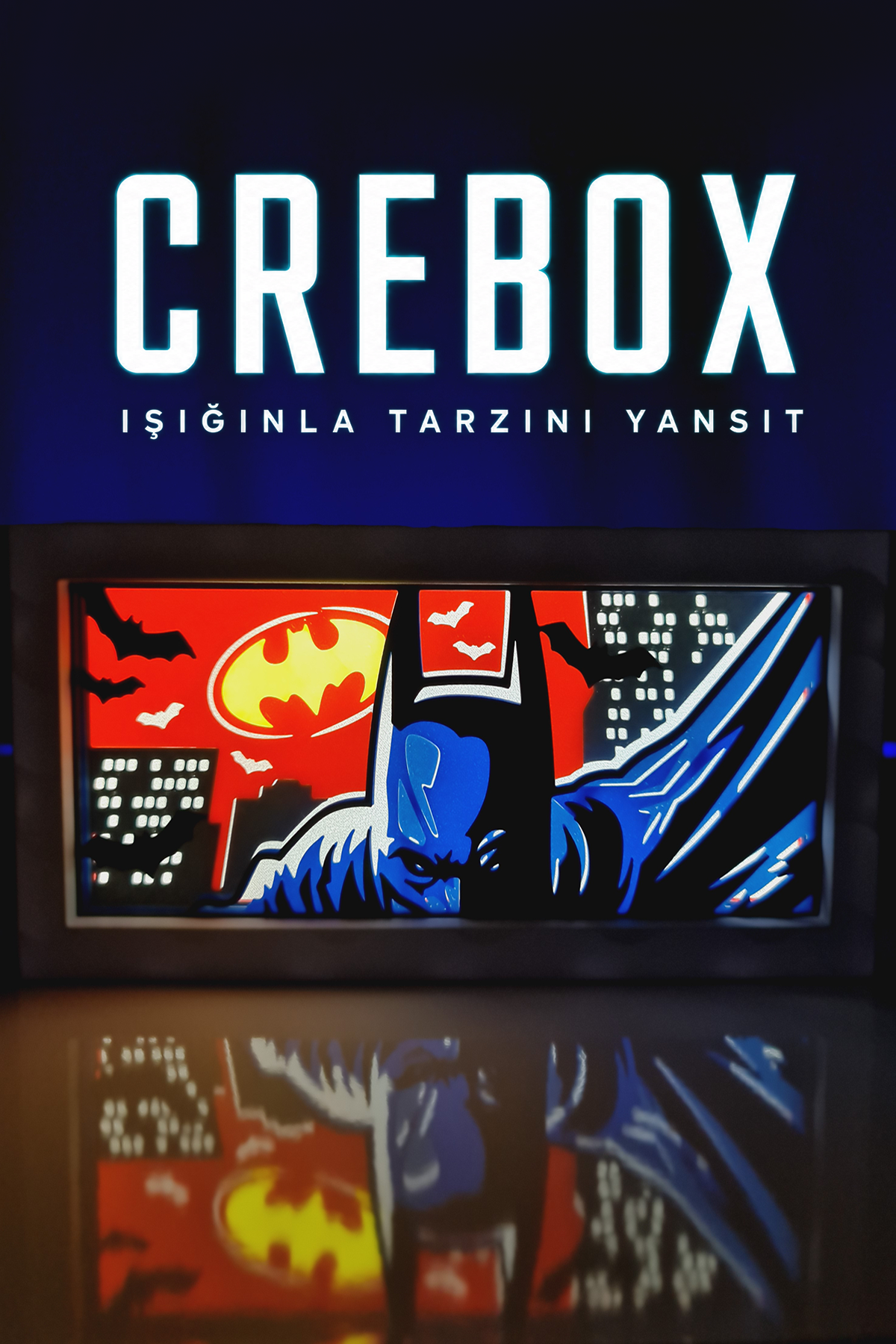 Crebox- Tony - Işıklı Dekoratif Çerçeve (Kopya)