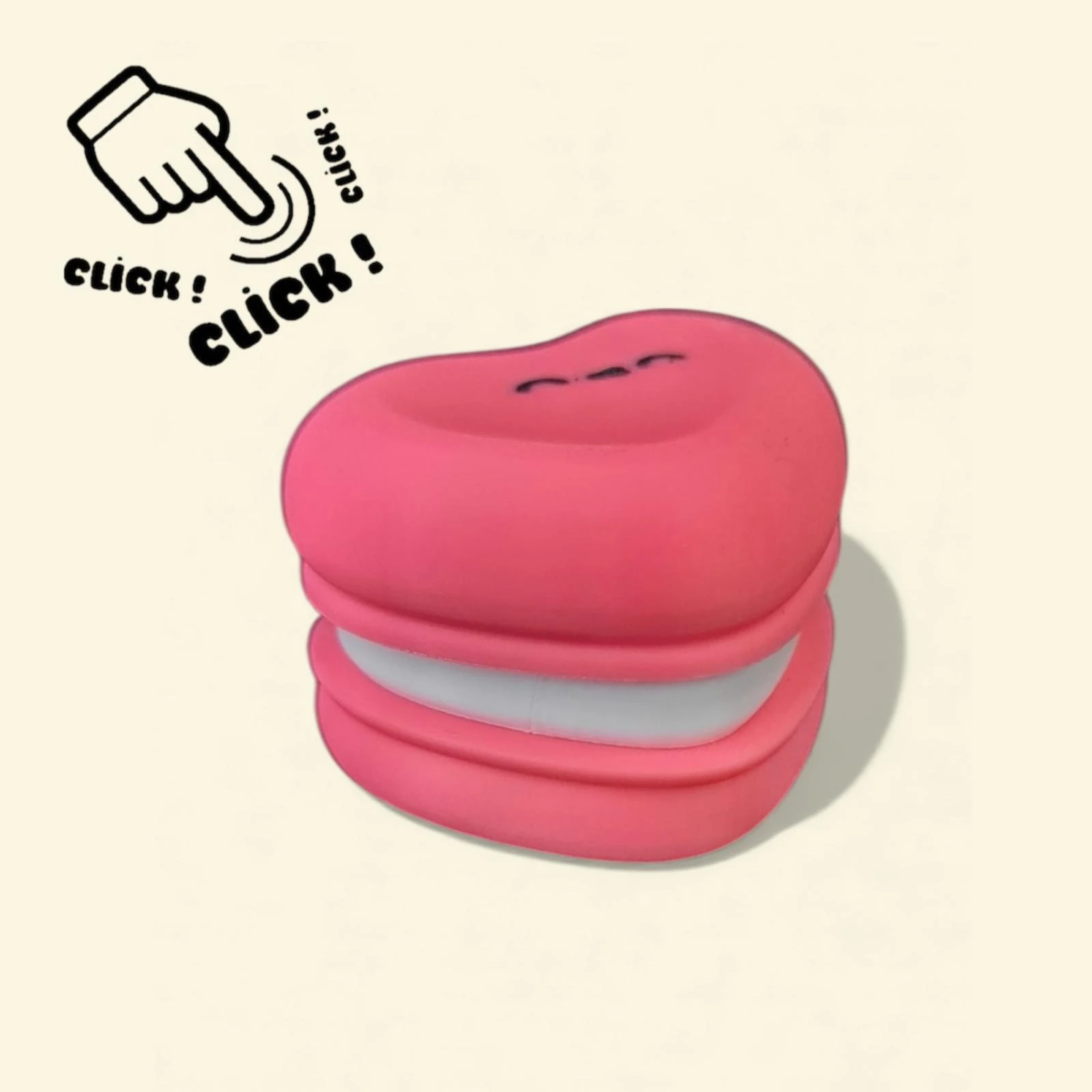 Makaron Kalp Clicker Anahtarlık