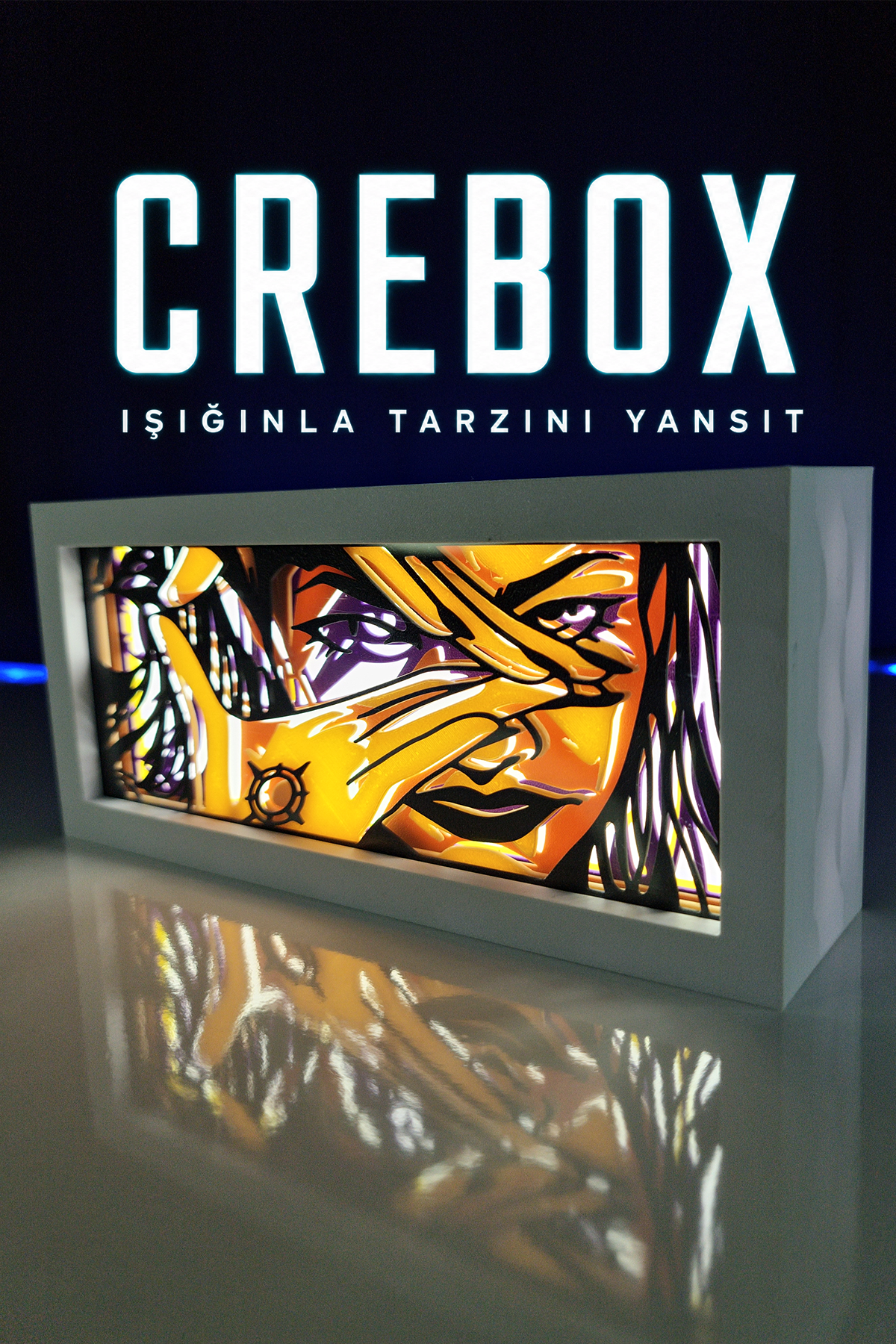 Crebox- Reyna - Işıklı Dekoratif Çerçeve