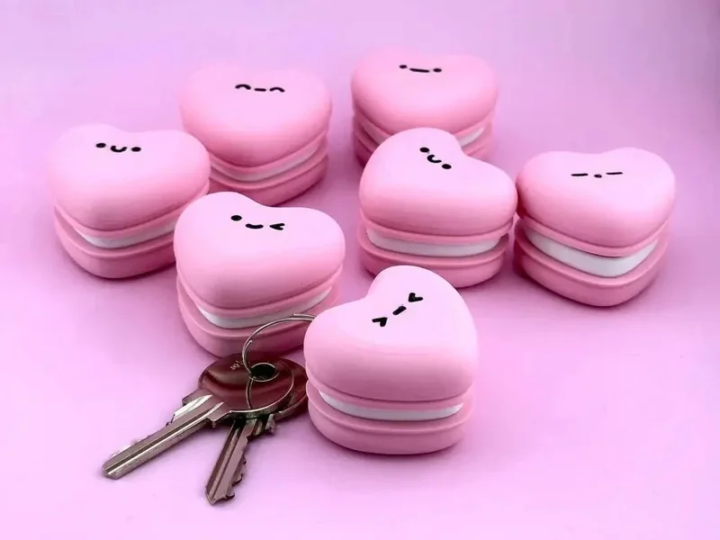 Makaron Kalp Clicker Anahtarlık