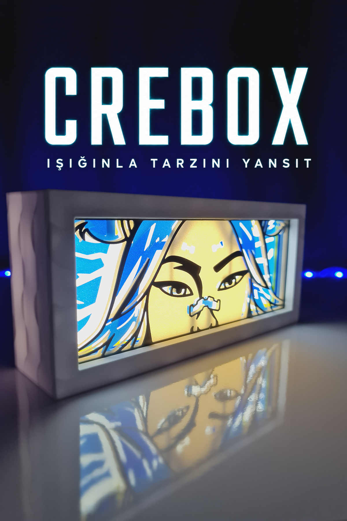 Crebox- Mine.Steve - Işıklı Dekoratif Çerçeve (Kopya)
