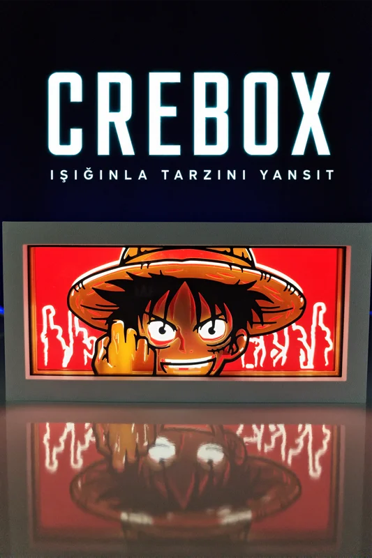 Crebox- Luffy - Işıklı Dekoratif Çerçeve