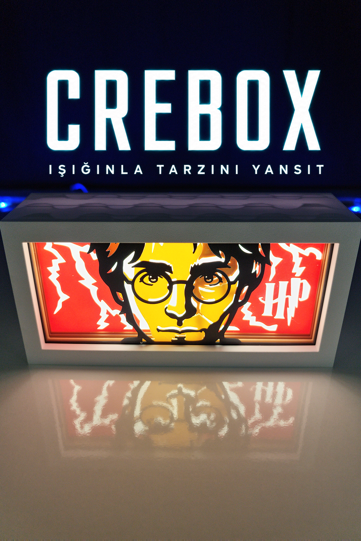 Crebox- Harry - Işıklı Dekoratif Çerçeve