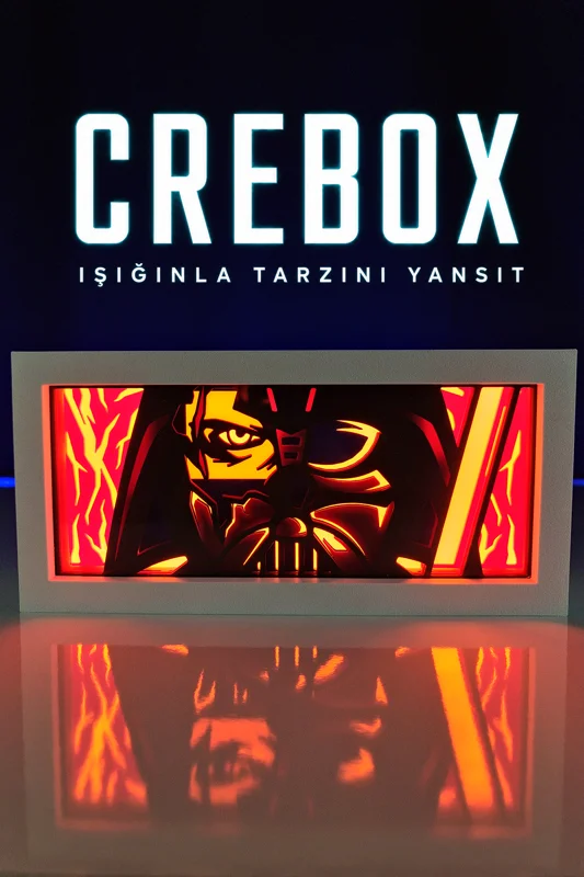 Crebox- Vader - Işıklı Dekoratif Çerçeve