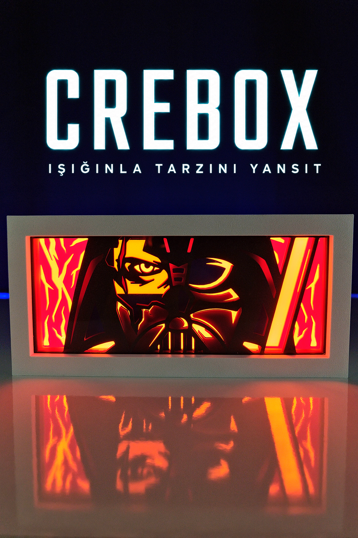 Crebox- Vader - Işıklı Dekoratif Çerçeve