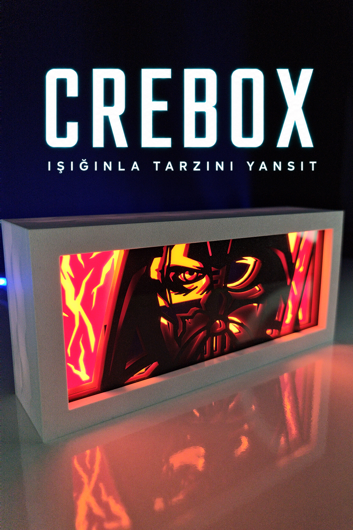 Crebox- Vader - Işıklı Dekoratif Çerçeve