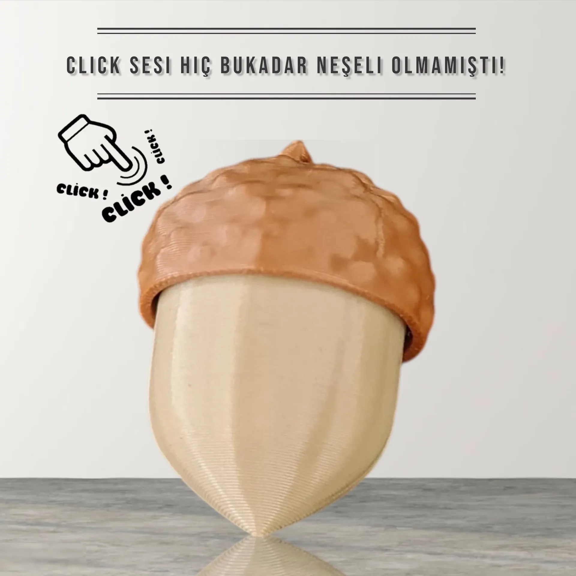 Meşe Palamudu Clicker Anahtarlık