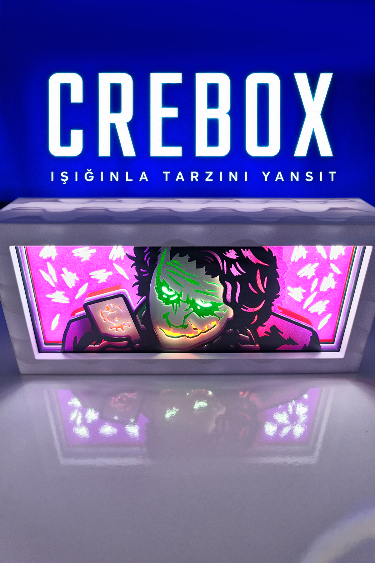 Crebox- Joker - Işıklı Dekoratif Çerçeve