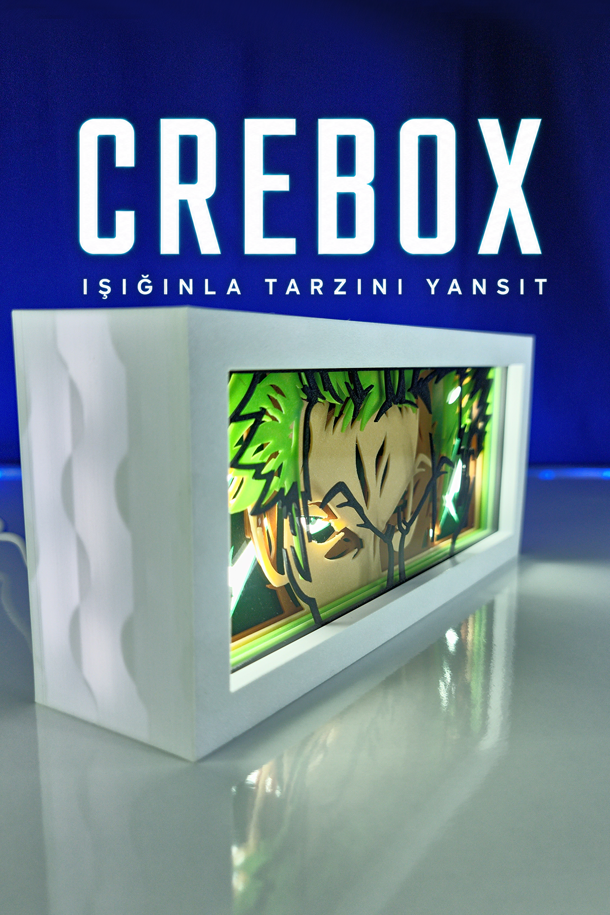 Crebox- Zoro - Işıklı Dekoratif Çerçeve