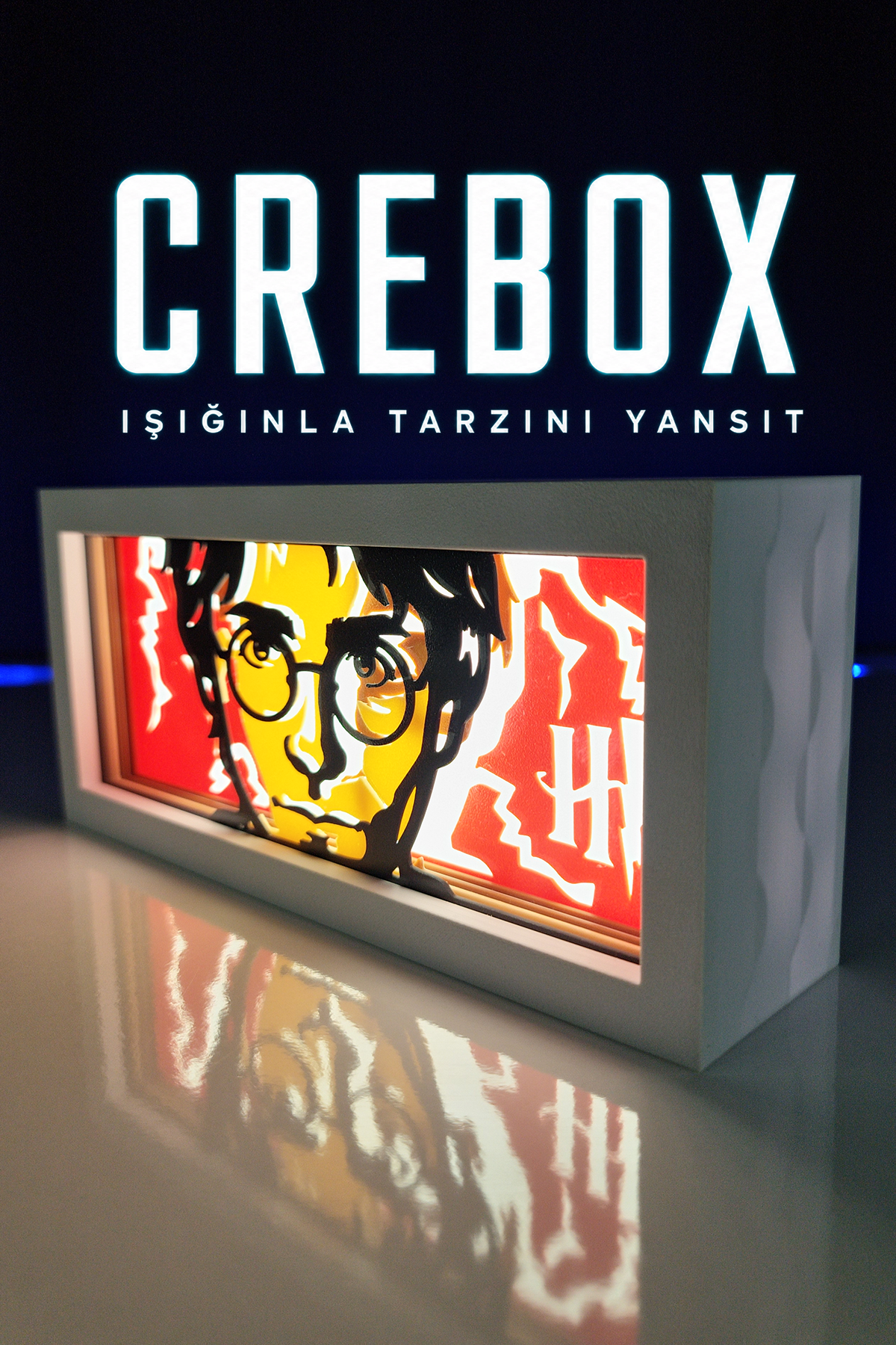 Crebox- Harry - Işıklı Dekoratif Çerçeve