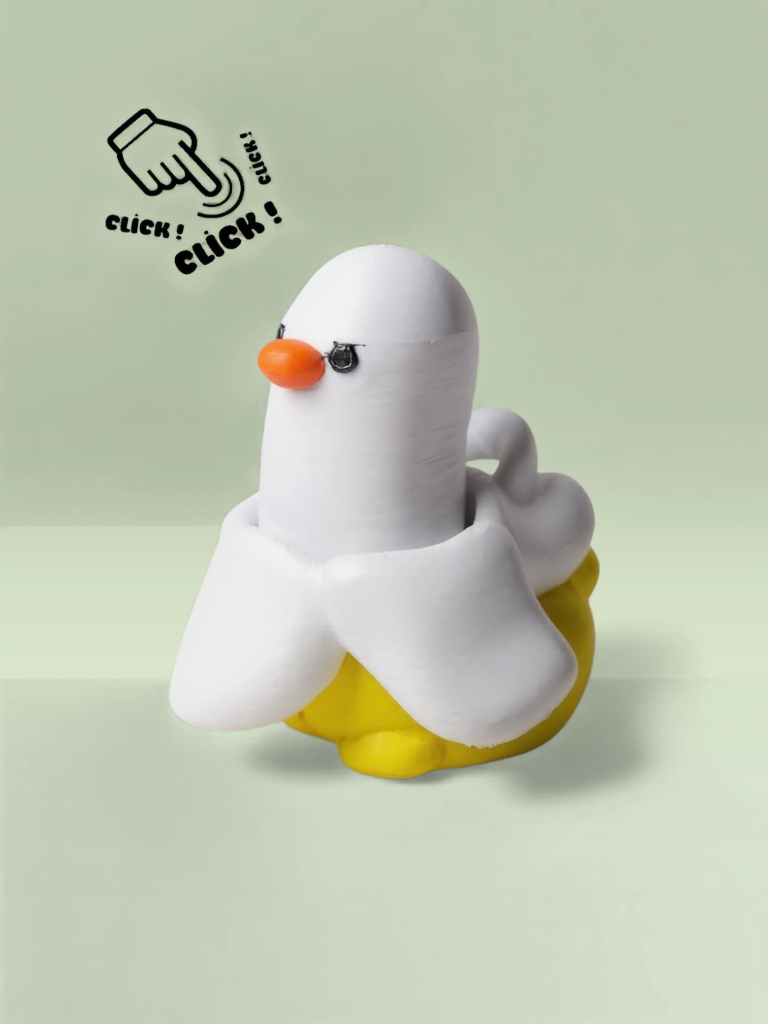 Muz Ördek Clicker Anahtarlık