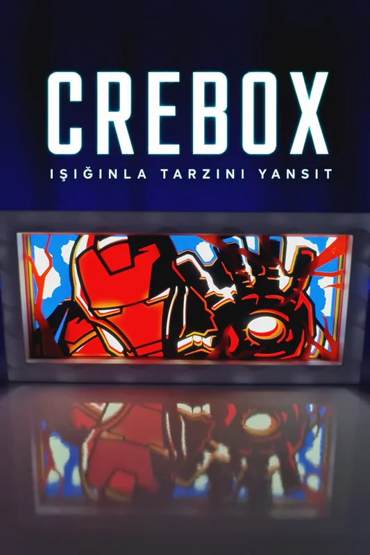 Crebox- Tony - Işıklı Dekoratif Çerçeve