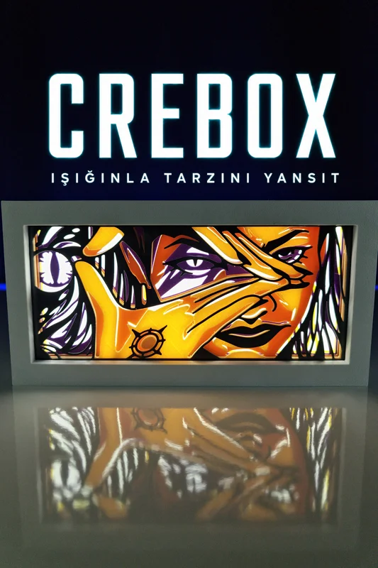 Crebox- Reyna - Işıklı Dekoratif Çerçeve