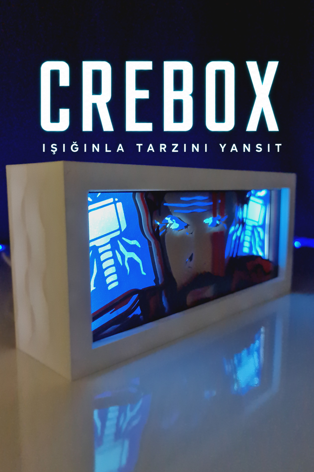 Crebox- Batman - Işıklı Dekoratif Çerçeve (Kopya)
