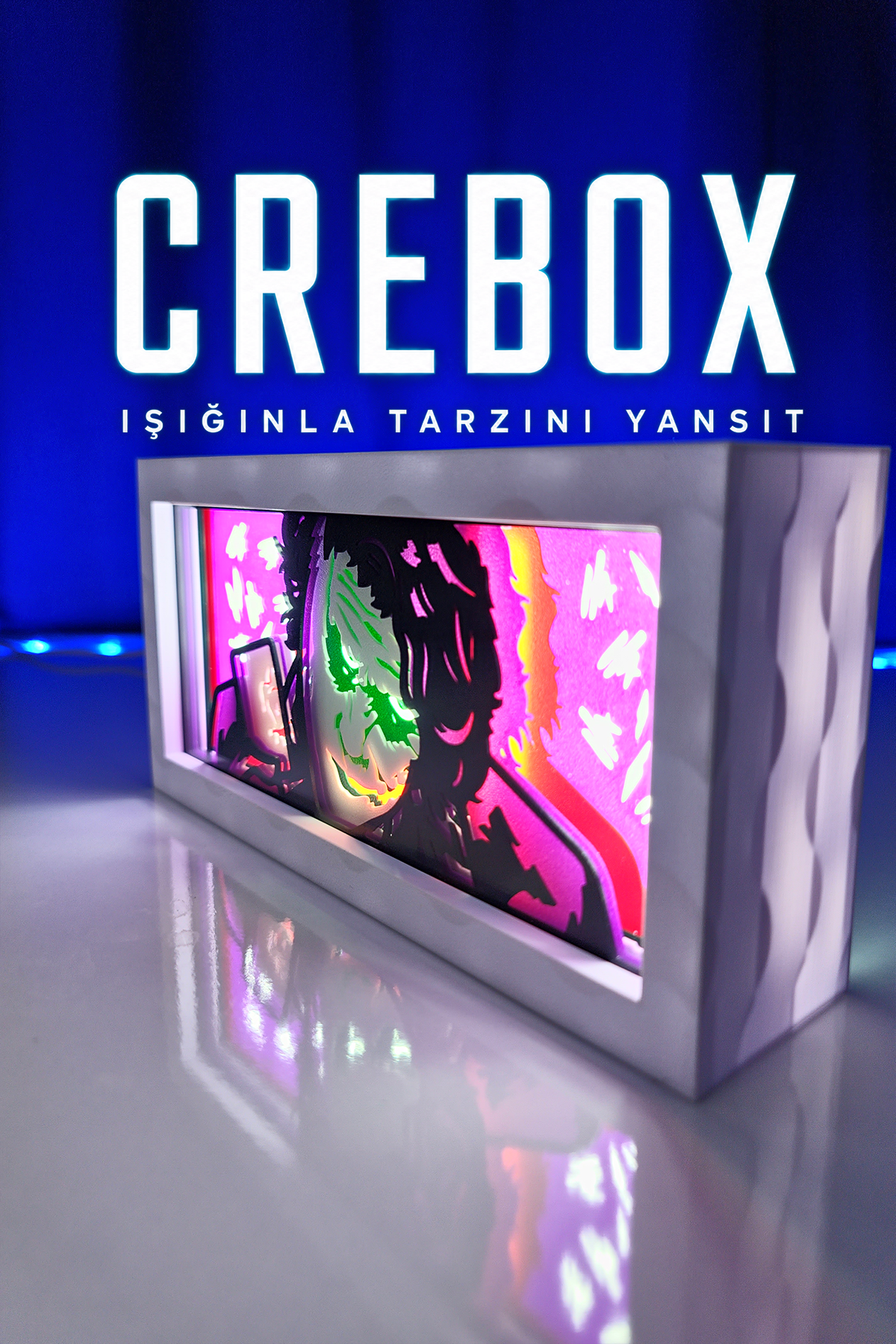 Crebox- Joker - Işıklı Dekoratif Çerçeve