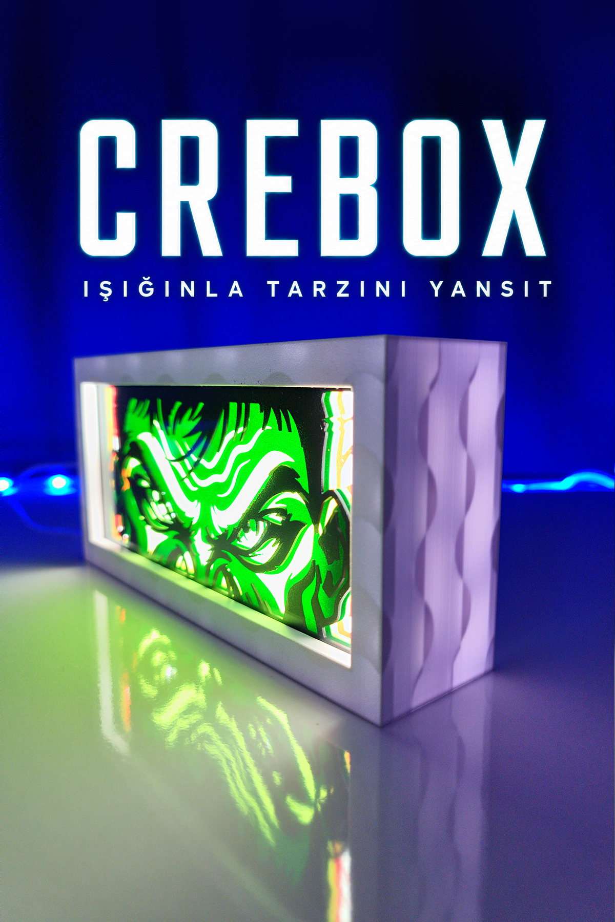 Crebox- Pikachu - Işıklı Dekoratif Çerçeve (Kopya)