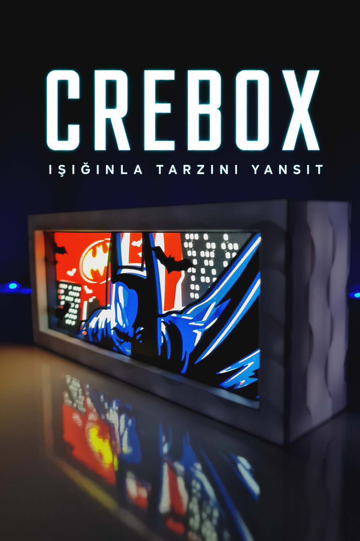 Crebox- Tony - Işıklı Dekoratif Çerçeve (Kopya)