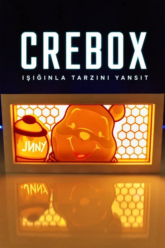 Crebox- Winnie - Işıklı Dekoratif Çerçeve