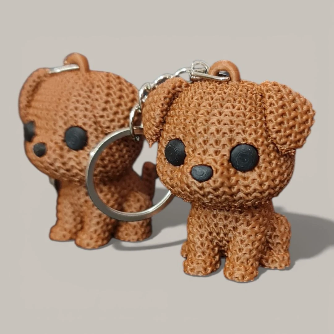 Örgü Puppy Anahtarlık