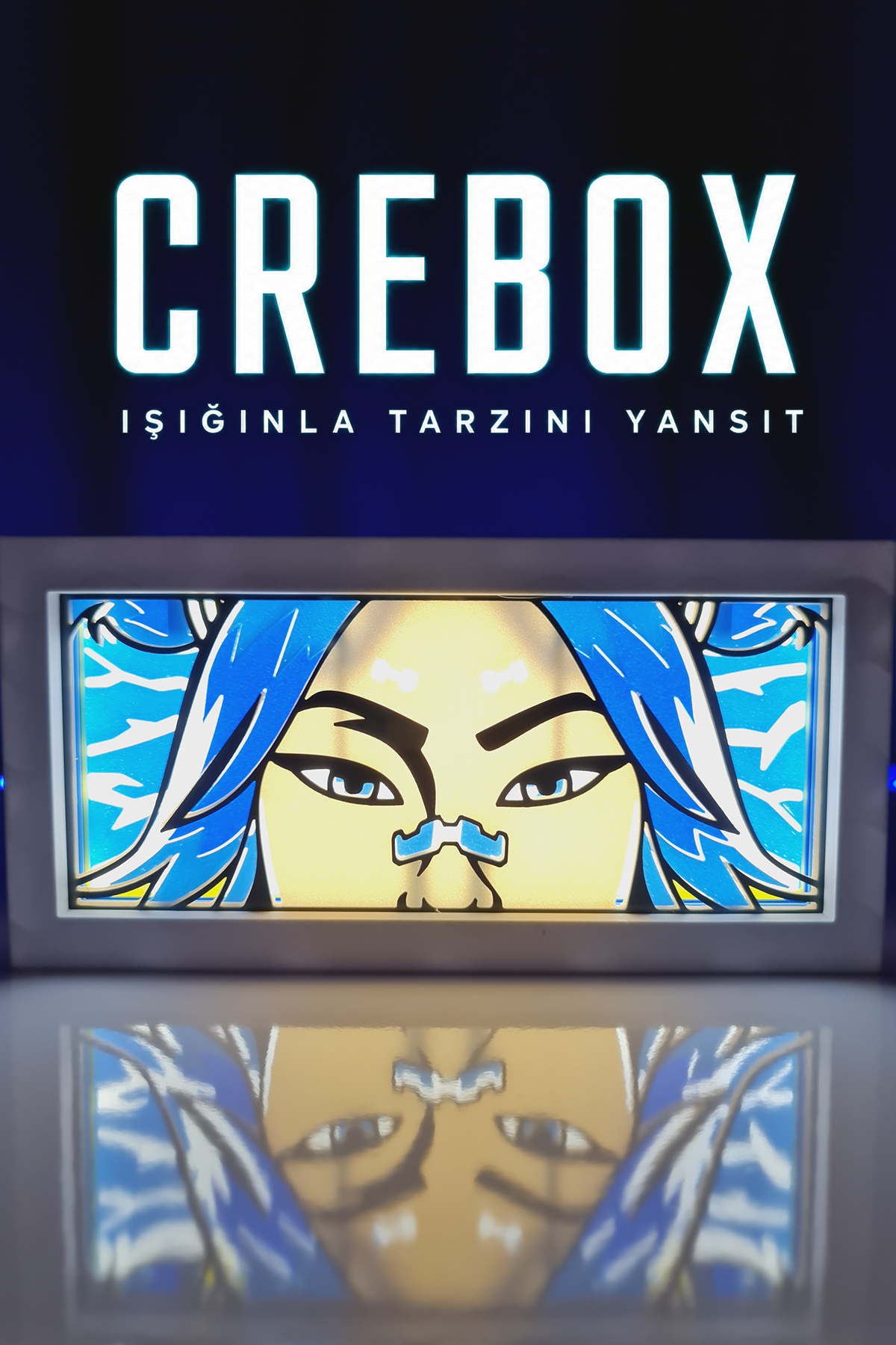 Crebox- Mine.Steve - Işıklı Dekoratif Çerçeve (Kopya)