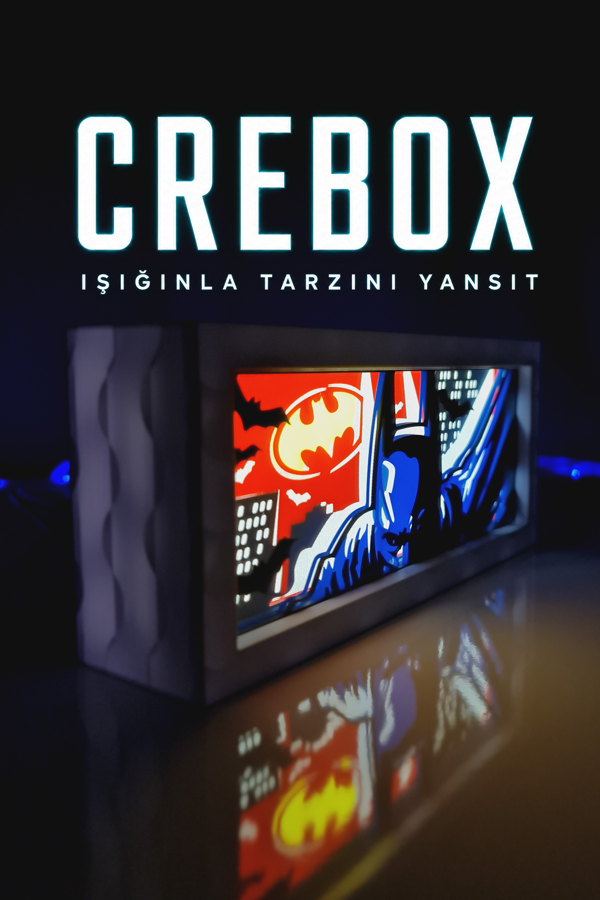 Crebox- Tony - Işıklı Dekoratif Çerçeve (Kopya)